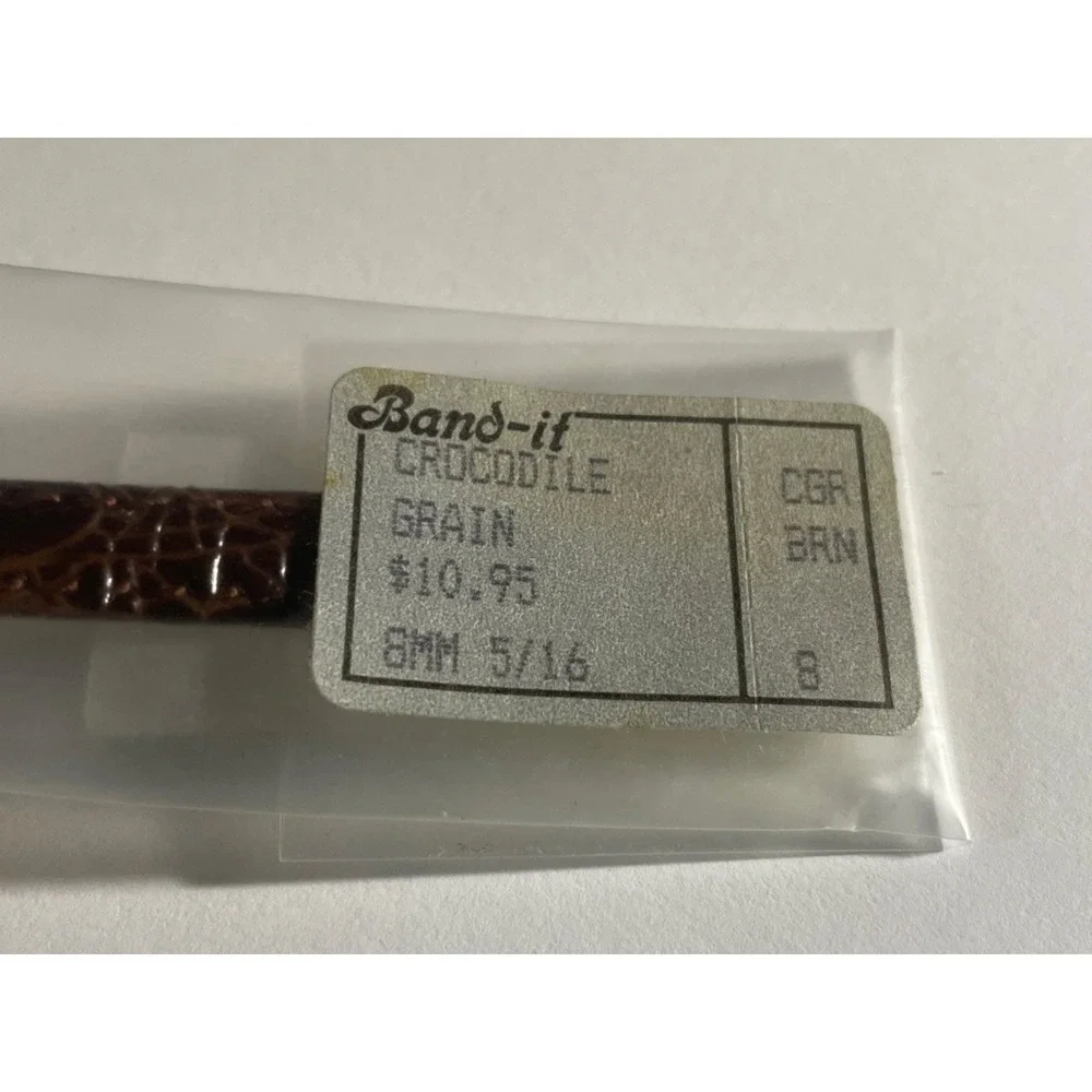 Band-it Watch Band Strap 8mm 5/16 Crocodile Grain‎ Brown